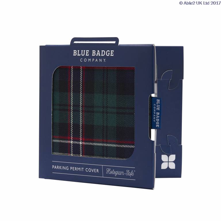 Blue Badge Permit Cover Blackwatch Worsted