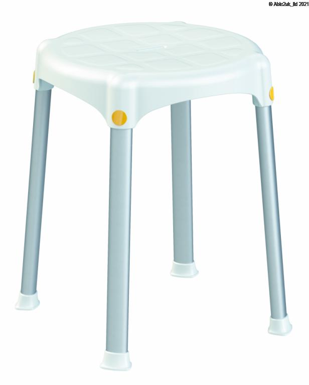 Round shower stool - fixed height