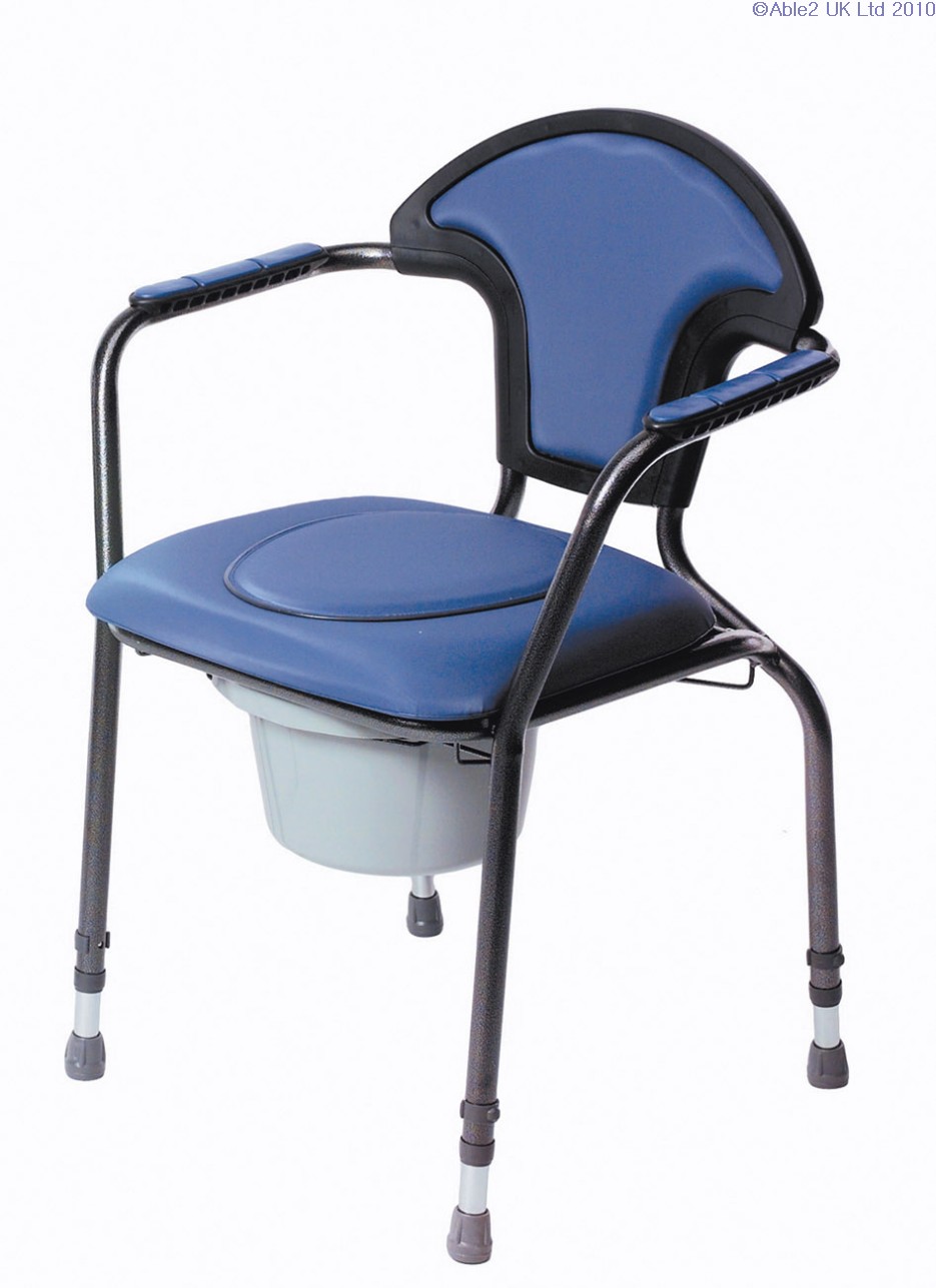 Luxury Commode Chair - Blue